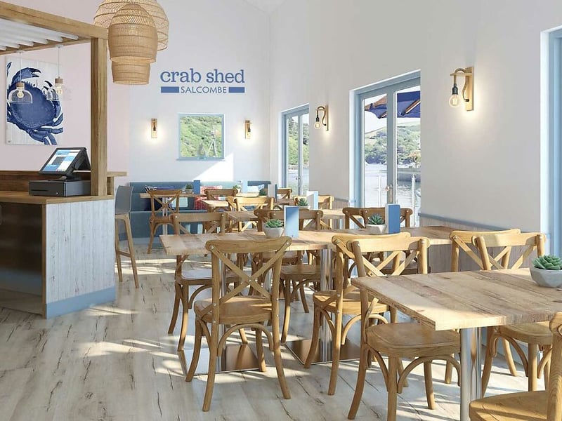 Crab Shed is located in Salcombe, Devon. The Good Food Guide says: “Despite the name, this is a proper restaurant rather than a shed, while its haul of crabs is landed and boiled a stone's throw from the quay. Other plus points include a good wine and beer list, local spirits, waterside terrace seating and far more variety than just whole crabs cracked and served cold or warm with garlic butter.”
